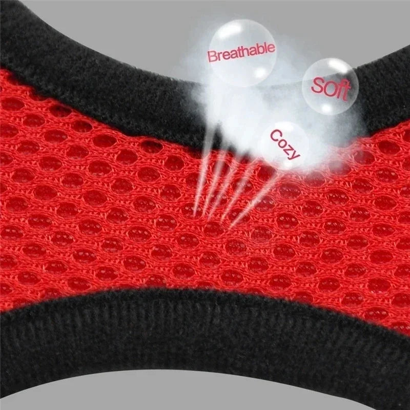 Cat Vest Walking Lead Leash Puppy Vest Collar Polyester Adjustable Mesh Dog Harness  Small Outdoor Dog Walking