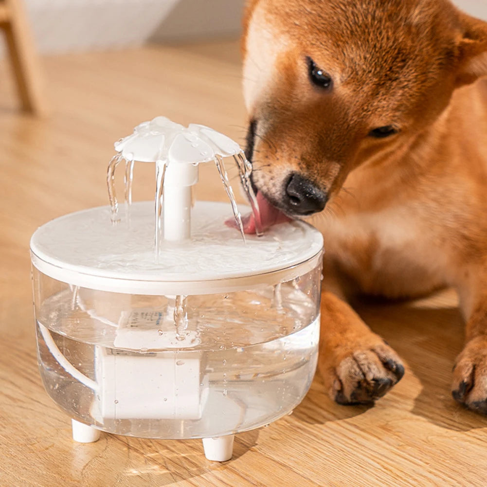 1200ml Automatic Cat Water Fountain Filter USB Auto Filter Transparent Cat Drinker Electric Mute Recirculate Filtering Drinker