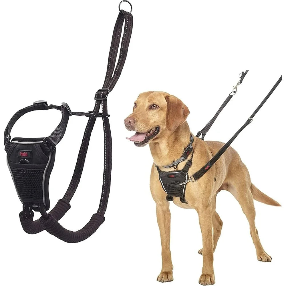 No Pull Dog Harness Adjustable Reflective Lightweight Stop Pulling Comfortable Padded Chest Soft Leg Straps Training Device