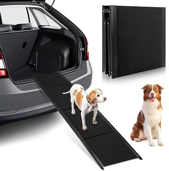 Dog Ramp for Car 71x 20 Folding Stairs for Large Dogs Portable Pet Stair Non-Slip Steps for Truck Suvs Couch High Bed
