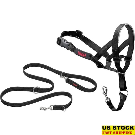 Halti Headcollar Size 3 Dog Leash Large Pack No Pull Training Control Reflective Safety Nylon Comfort Multi-Functional