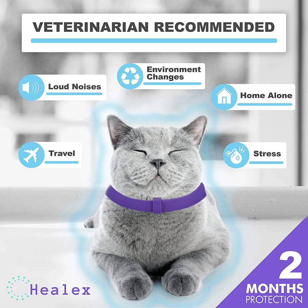 38cm Calming Collar Necklace Adjustable Stress Reduction Collar Waterproof Relieve Anxiety Remove Restlessness Pet Supplies