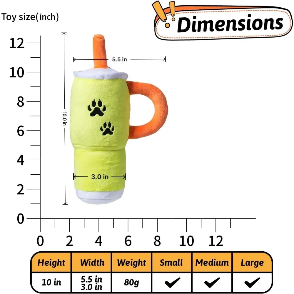 Plush Dog Toys for Aggressive Chewers, Stuffed Dog Toy, Cute Squeaky Dog Toys for Small Dogs, Soft Pet Toys for