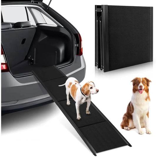 Dog Ramp for Car 71x 20 Folding Stairs for Large Dogs Portable Pet Stair Non-Slip Steps for Truck Suvs Couch High Bed
